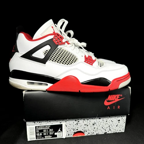 Size 11 - Nike Air Jordan 4 Retro OG Fire Red 2020 Men's Shoes - DC7770 160