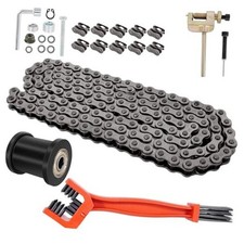 35 Roller Mini Bike Chain, 140 Links Mini Bike Chain with Chain Breaker, BLACK