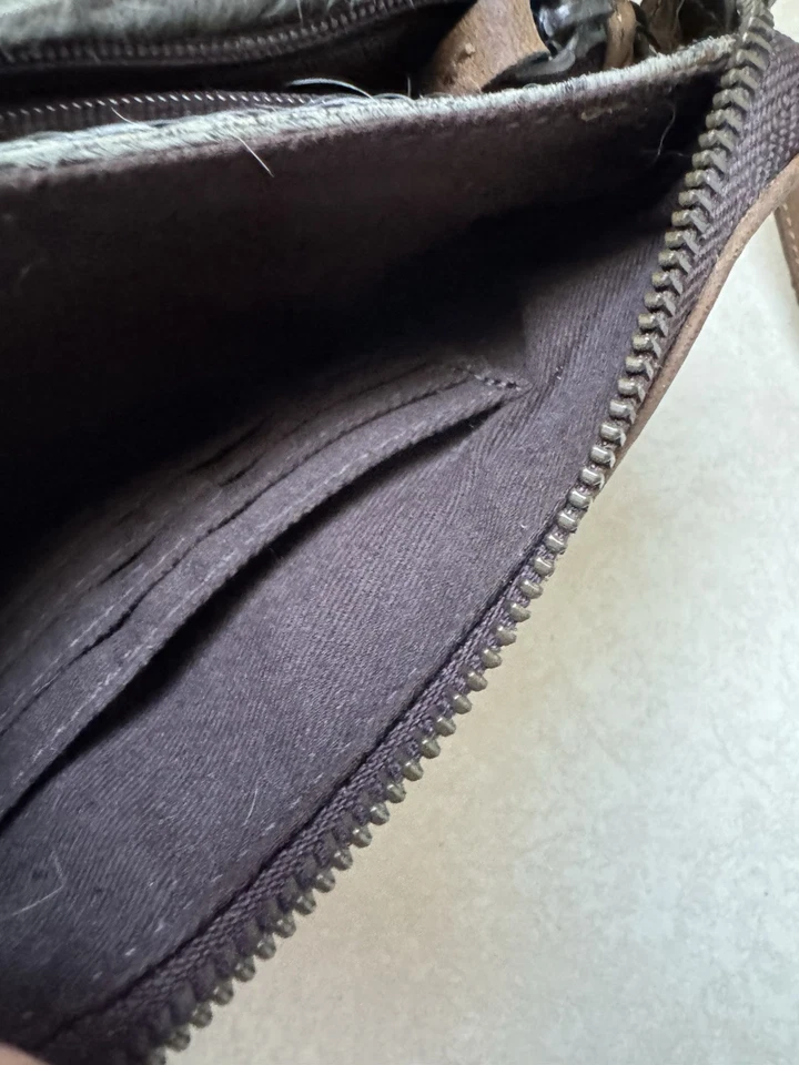 STS Ranchwear, Cartera, Cuero de Vaca Genuino, Cremallera Externa Interna, Cuero Foto 4 de 4