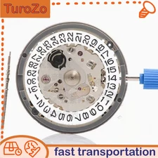 Seiko (SII) NH35/NH35A Automatic Watch Movement Date at 3 w/ White Date Disc