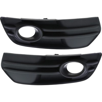 Audi Q5 For 2009-2012 Fog Light Trim Primed Plastic Left & Right Side Set of 2pc