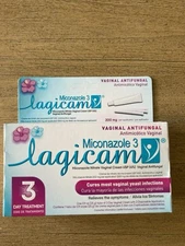 Lagicam Vaginal Yeast Infection Antifungal 3 Day Treatment Cream Exp: 03-2027