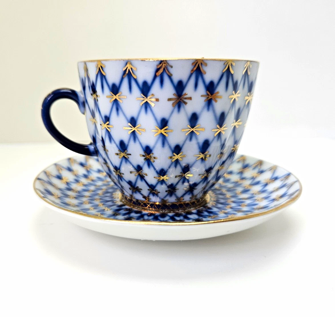 ロモノーソフ LOMONOSOV コバルトネット カップソーサー プレート ペア Lomonosov Cobalt Net for sale | eBay