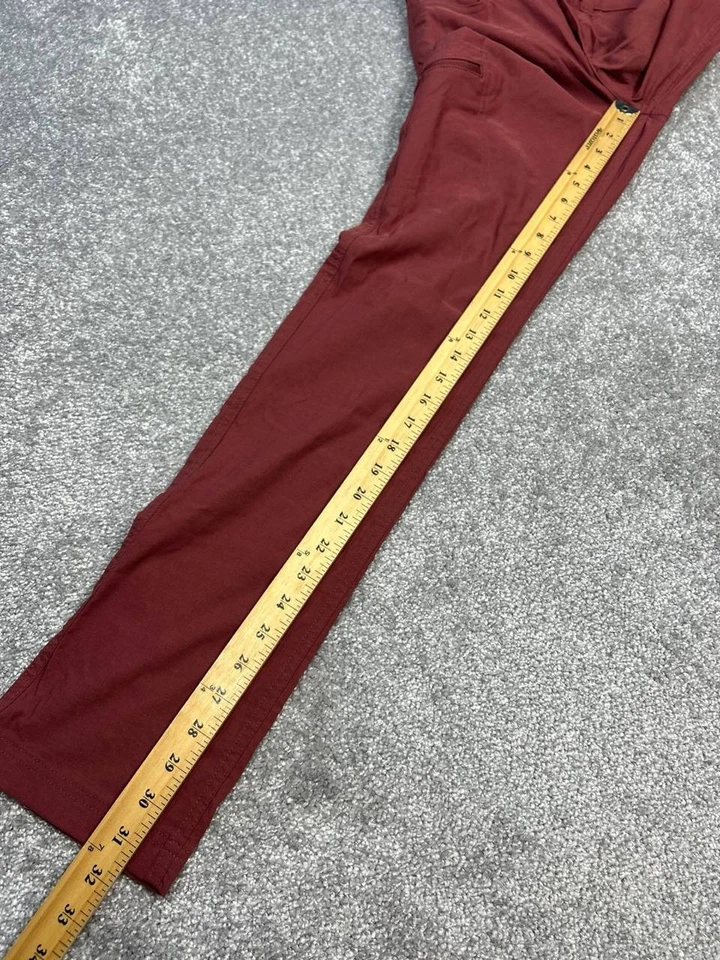 Calça Eddie Bauer First Ascent Guide Pro Feminina 0 Logotipo Vermelho Cintura Média Perna Reta - Imagem 4 de 4