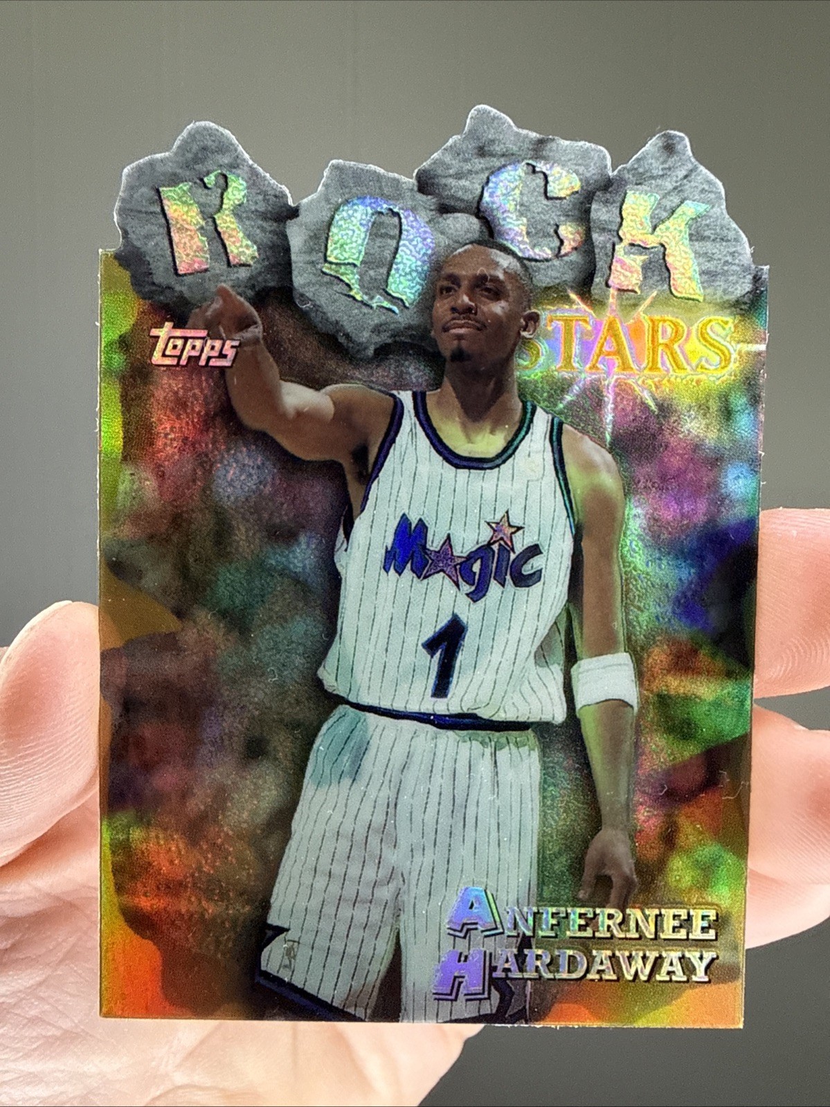 1997-98 Topps Anfernee Hardaway Rock Stars #RS6 Refractor SP