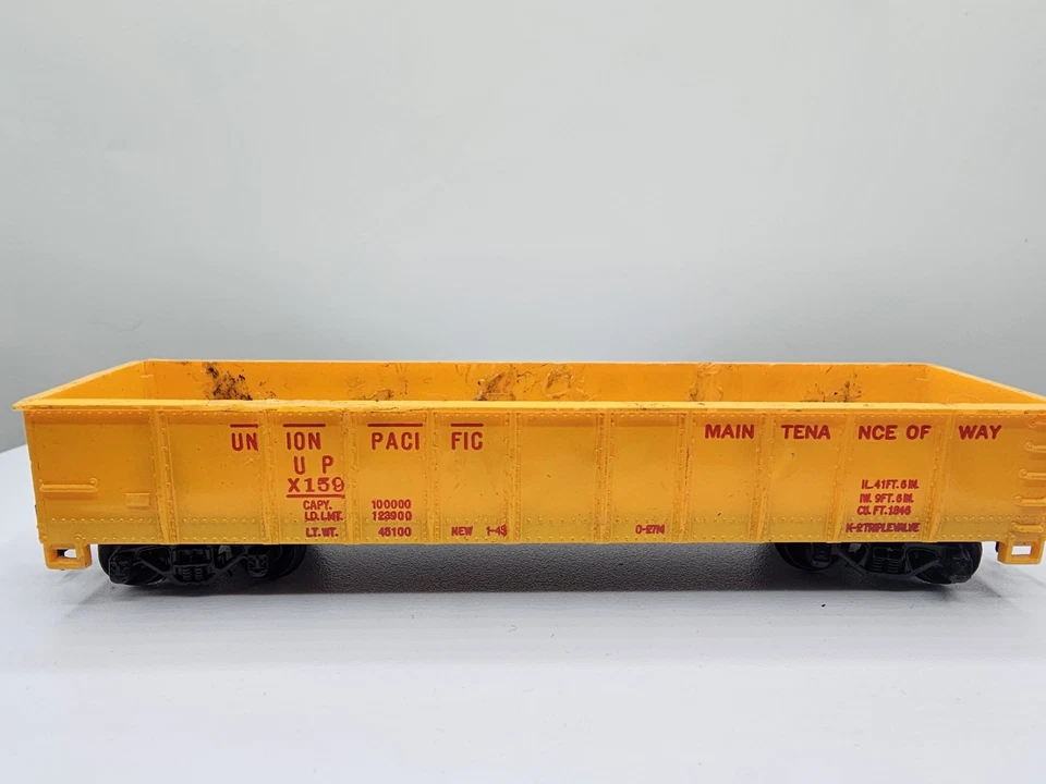 **READ** TYCO HO SCALE UNION PACIFIC MAINTENANCE OF WAY GONDOLA UPX 159 - Image 3 of 4