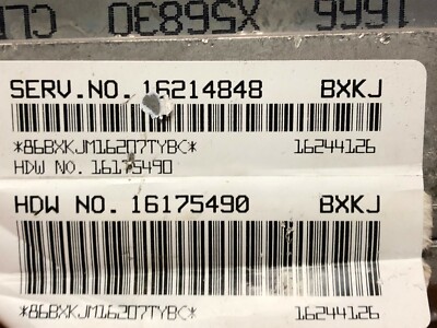 98 CADILLAC DEVILLE 4.6 ECU ENGINE COMPUTER PCM ECM 16175490