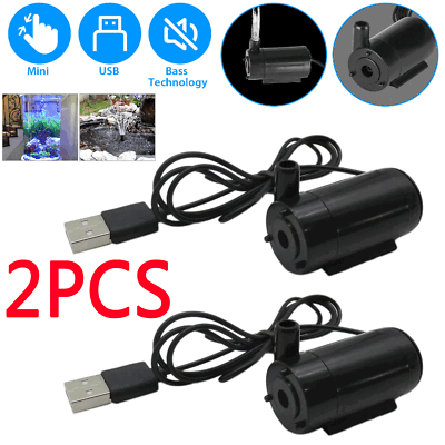 #ad Water Pump Mini Mute Submersible USB 5V 1M Cable Garden Fountain Tool Fish Tank $9.99