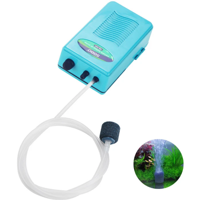 1PCS Portable Aquarium Fish Tank Air Pump Aerator Oxygen New