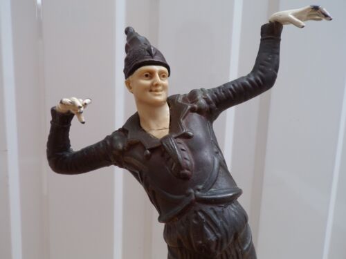 Vintage Art Deco Cast Metal Figure After D H Chiparus / Nijinsky Ballet Russes ? - Foto 9 di 24