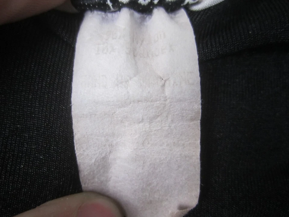 VTG Joslar Shirt Womens Medium Black Floral Short Sleeve Blouse Nylon Spandex - Image 4 of 4