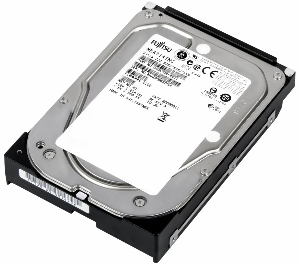 Hard Drive Fujitsu MBA3147NC 147GB 15000U/Min SCSI 80-PIN 16MB Cache 3.5'' Inch - Image 3 of 3