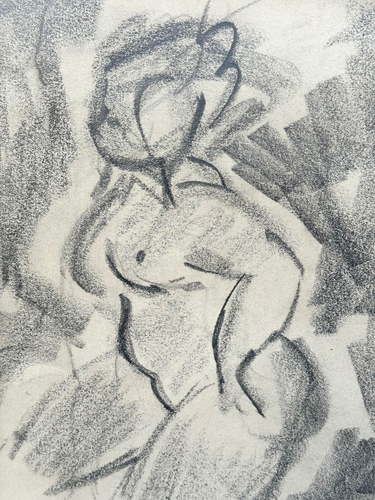 PEPITONE SIGNED ORIGINAL ART DRAWING FEMALE NUDE FIGURE PARIS FRANCE 1959 SKETCH - Picture 10 of 21