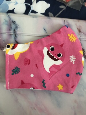 Cartoon Children face mask washable cotton with nose Bridge.