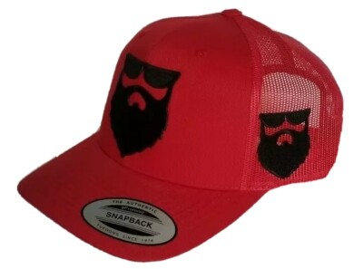 EL SEÑOR DE LA BARBA HAT MESH TRUCKER  RED SNAP BACK ADJUSTABLE  NEW