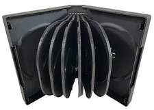 Standard Black DVD  14-Disc 45mm Replacement Premium Movie Storage Shell Case
