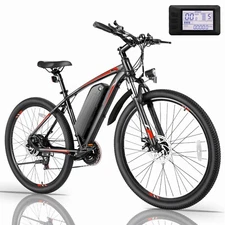 Electric Bike 27.5IN E-Mountain Bicycle 500W 48V/10.4Ah Cruiser E-Bikes w/LCD US