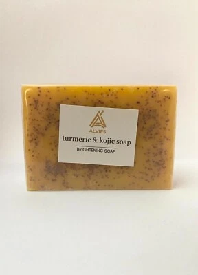 ORGANIC BLISS TURMERIC & KOJIC Soap Skin Whitening Dark Spots lightening Acne Brightening