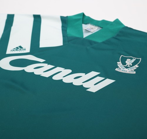 1991/92 LIVERPOOL Vintage adidas Away Football Shirt 42/44 (L) CANDY - Picture 5 of 18