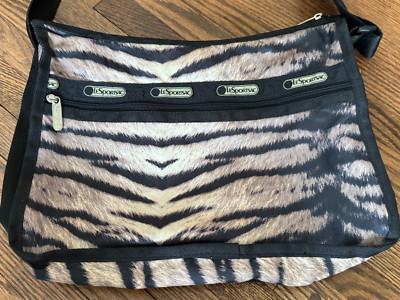 LESPORTSAC Purse Shoulder Bag Crossbody Animal Tiger Print 13''