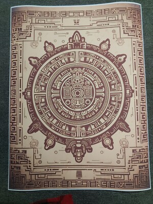 Aztec Calender Poster 18x24in