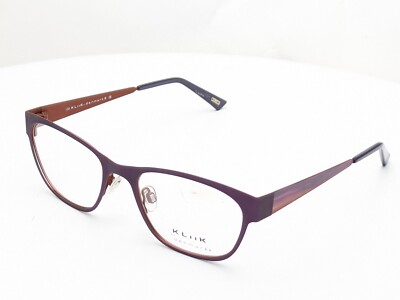 KLiiK Denmark 502 Col.474 Cat Eye Purple Womens Eyeglasses 50mm