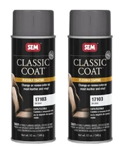 SEM 17103 Classic Coat For GM Dark Gray Car Vinyl, Leather Interior Paint (2/PK)