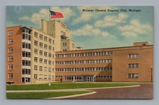 Postcard McLaren General Hospital Flint Michigan *A3717