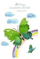 Encouragement All Things Are Possible God Butterfly Dayspring Greeting Card