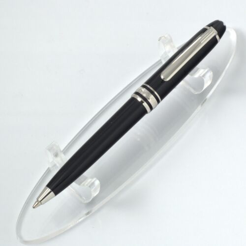 Montblanc Meisterstuck 116 Black & Silver Mozart Ballpoint Pen Used in Japan