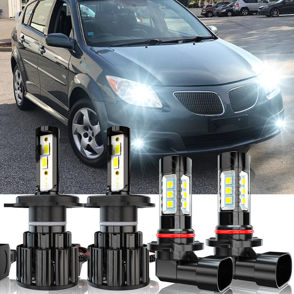 For Pontiac Vibe 2003-2008 LED Headlight High/Low + Fog