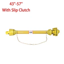 1-3/8" PTO Shaft PTO Drive Shaft with Slip Clutch 43"-57" 6 Spline Both Ends