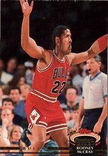 1992 Stadium Club # 212 Rodney McCray Chicago Bulls