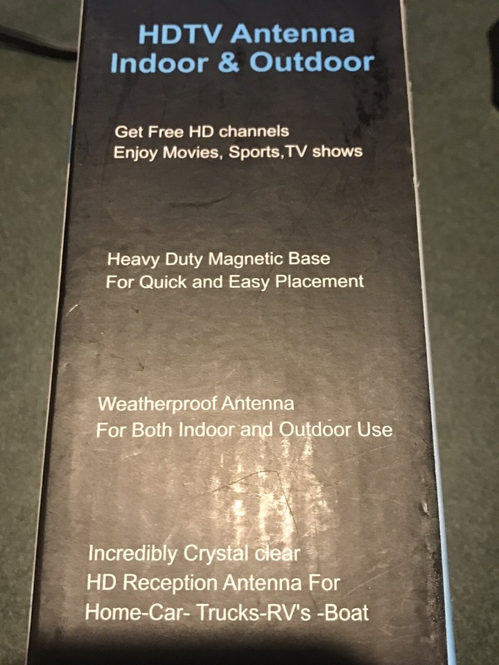 TV Antenna Digital HD Portable Antenna 360° Reception Base In