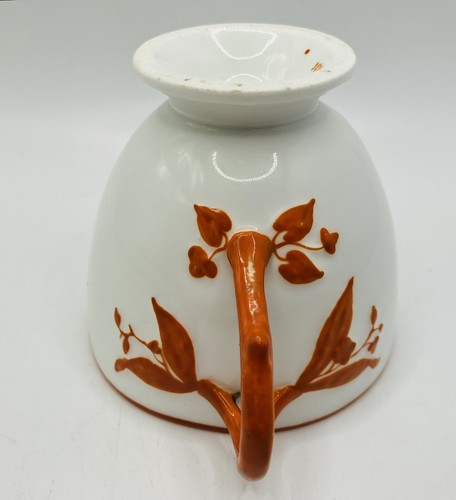 Bodley Aesthetic Movement Orange Branch Handle Duo, Cup & Saucer - circa 1871 - Picture 6 of 18