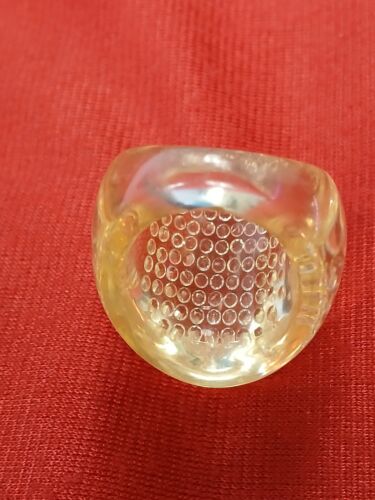 Transparent Lucite Acrylic Plastic Ring