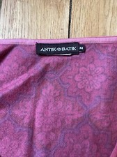 Haut Tunique 100% Soie ANTIK BATIK - Taille S - Style Caftan Brodé - Occasion Très Bon état