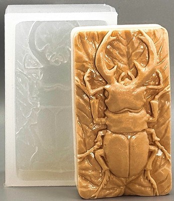 KÄFER SILIKONFORM FÜR SEIFENHERSTELLUNG KERZENHARZ POLYMER TONPUTZ