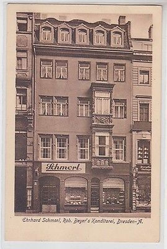 65069 Postcard Dresden Ehrhard Schmorl Rob. Beyers Pastry Shop Circa 1930