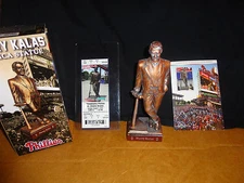  PHILLIES 2016 HARRY KALAS REPLICA STATUE 8/20/16~TICKET STUB & POST CARD SGA 