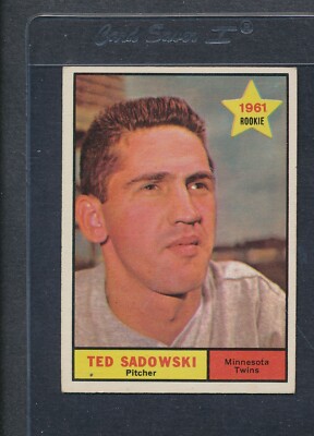 1961 Topps #254 Ted Sadowski Twins VG/EX *4992