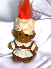 Troll Doll Russ Orange Hair Pilgrim Girl Thanksgiving Troll In Original Clothing