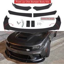 Glossy Black Front Bumper Lip /Splitter Spoiler For Dodge Charger SRT RT SXT