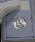 1955 US Franklin Half 50c Unc in Case