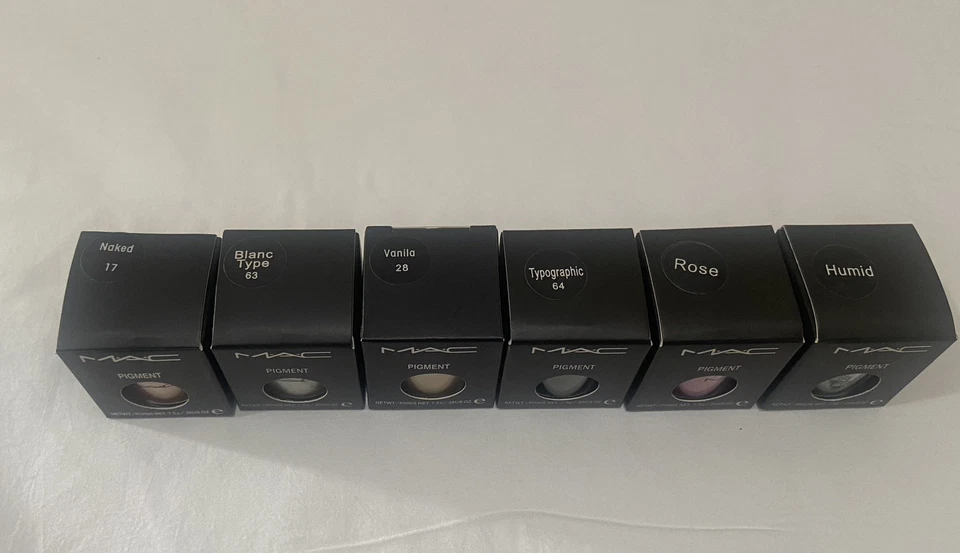 6 MAC Pigments Eyeshadow Lot 6 7.5 grams NEW - Image 2 of 4