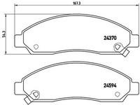 Bremsbelagsatz Scheibenbremse Prime Brembo P 34 005 FüR Isuzu Colorado MAX Crew