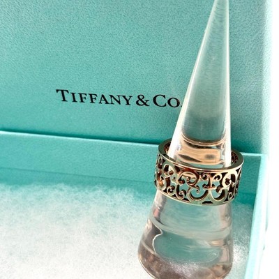 Tiffany & Co Zauberhafter breiter Ring #15 Metallring selten