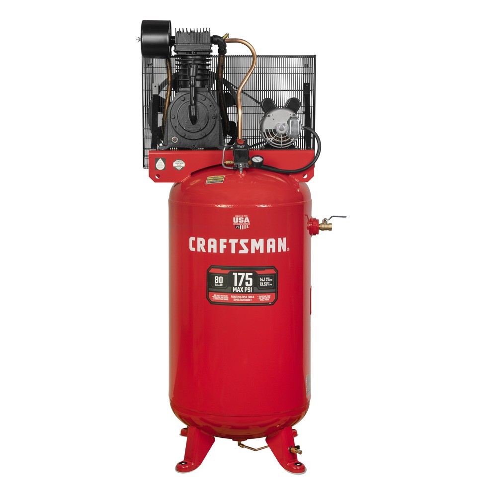 Craftsman CMXECXM83COM 22 Amp 5 HP 2-Stage 80-Gal Electric Air