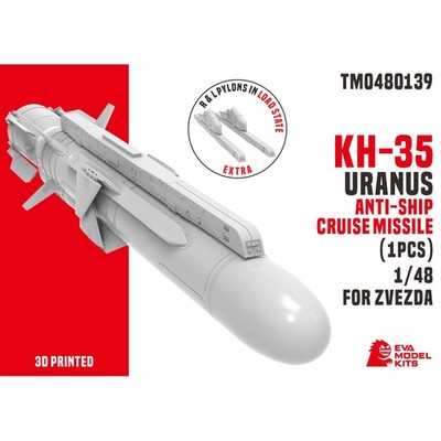 EVA MODEL 1/48 KH-35 Uranus Anti-Ship Cruise Missile for Zvezda 3D Print Set