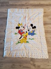 Vintage 1984 Dundee Disney Crib Mickie Minnie Bubbles